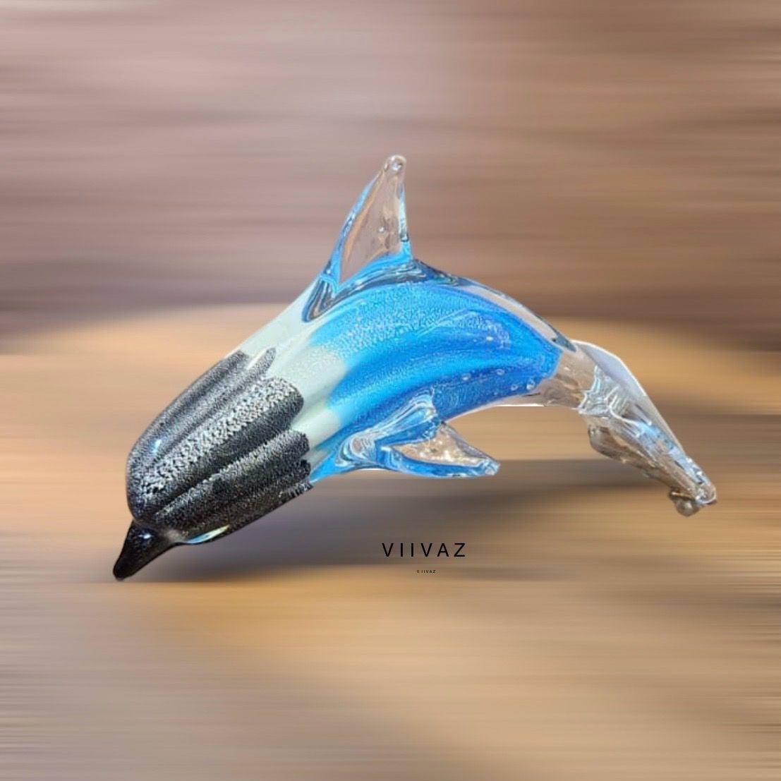 MURANO GLASS DOLPHIN SCULPTURE